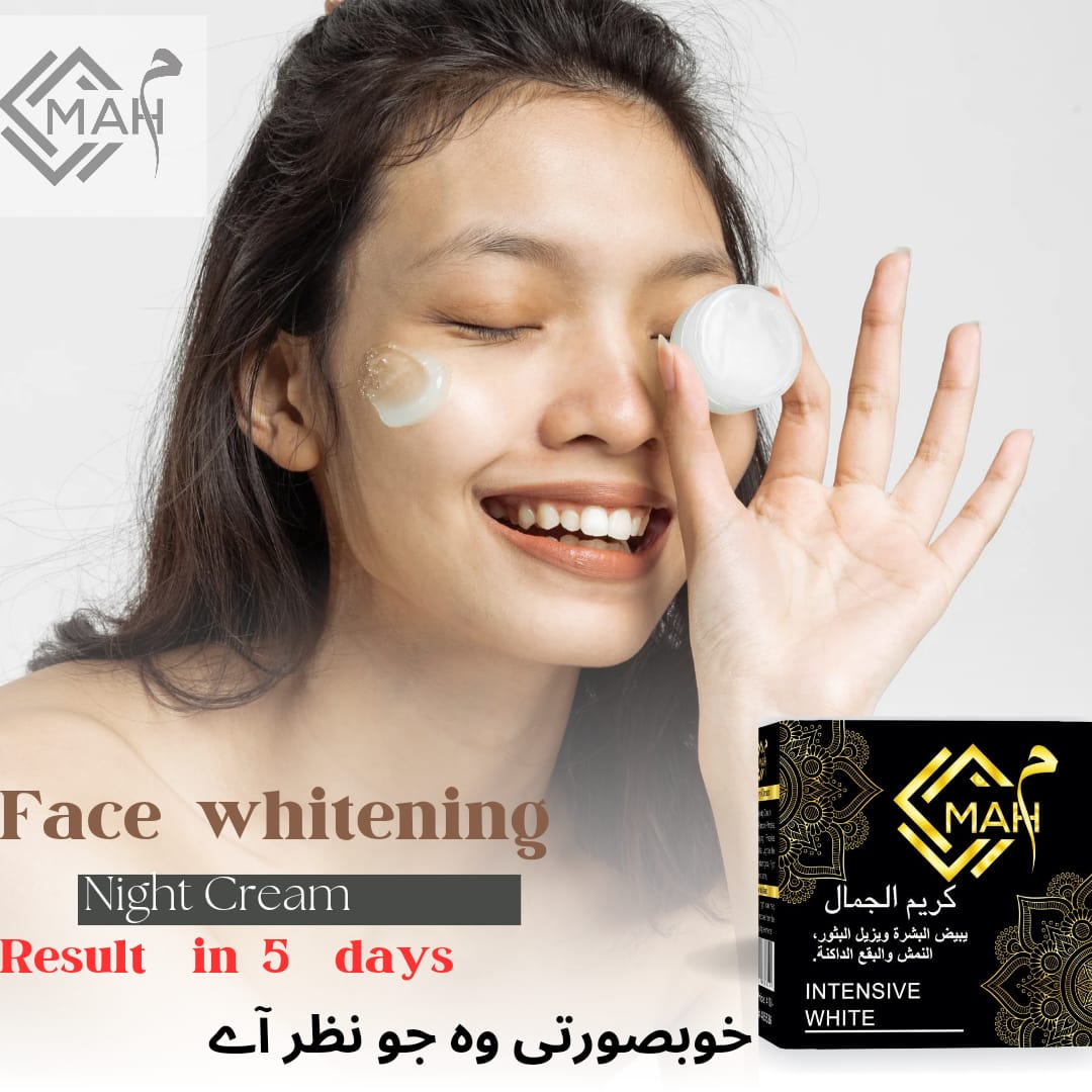 MAH Face Whitening Night Cream For Men's & Womens🌟 buy 1 get one free